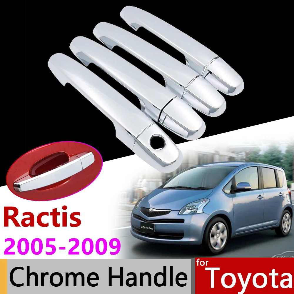 Автомобильные аксессуары наружная дверь Хромированная ручка крышка для Toyota Ractis