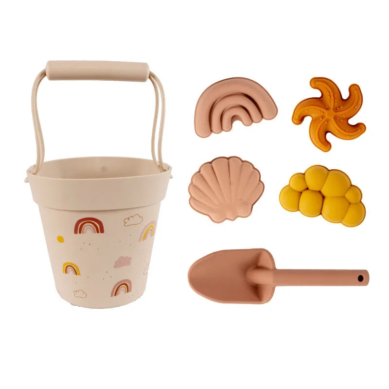 Juguetes de verano con lindos modelos de animales para ni&ntilde;os, juego de herramientas de molde de arena de Duna de goma, juguetes de ba&ntilde;o para beb&eacute;s, juguetes para nadar-3