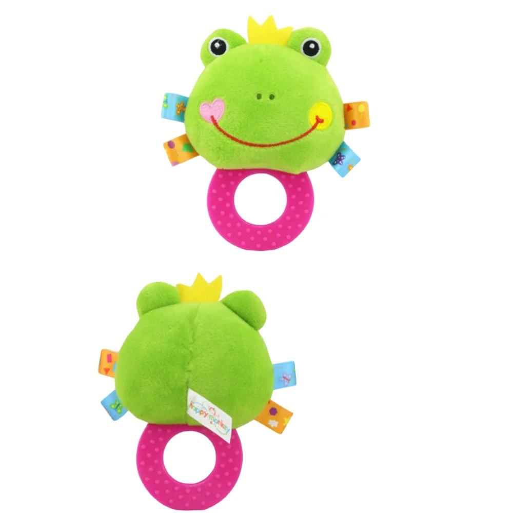 

Baby Rattle Hand Bell Toys Plush Owl Elephant Monkey Lion Rattle Dolls Gifts for Infants (Owl)