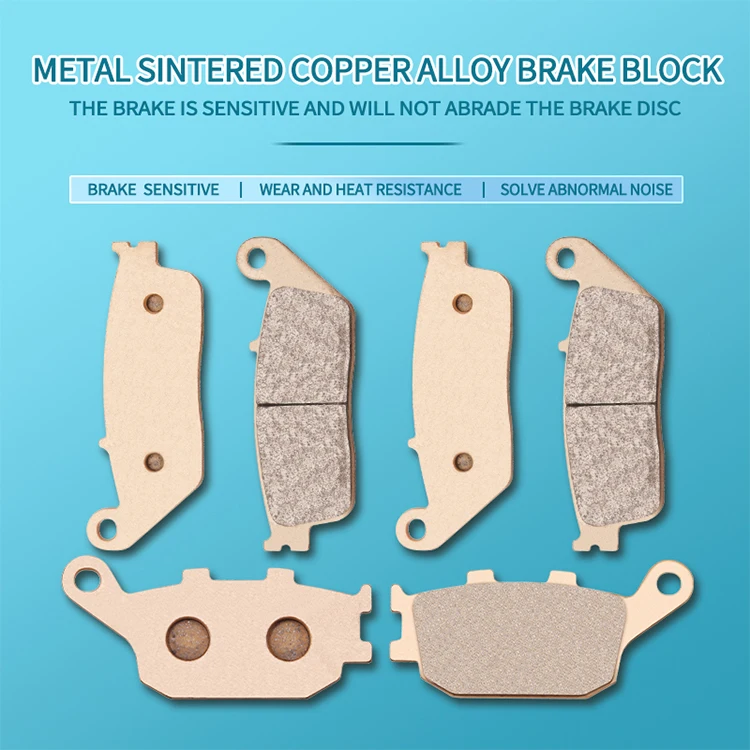 Мотоцикл металла спекания спереди и сзади тормозные колодки для KAWASAKI ER6N ER6F Z650