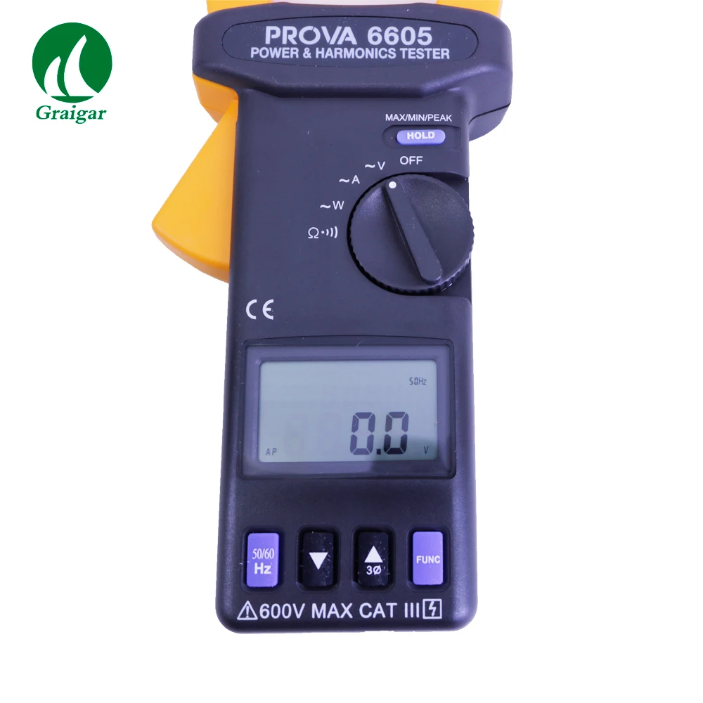 

AC Power Analyzer And Digital Harmonic Analyzer PROVA6605 AC current: 0~1500A AC Clamp On Meter