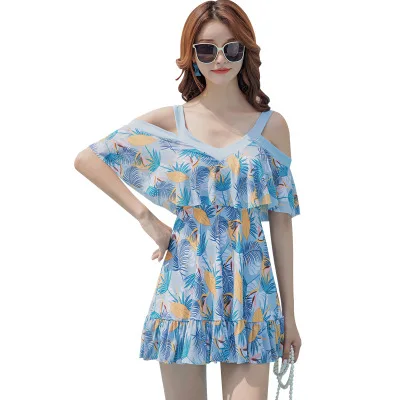 

2020 New Ins style Fairy Fan plus-size fat MM hot Spring swimming suit