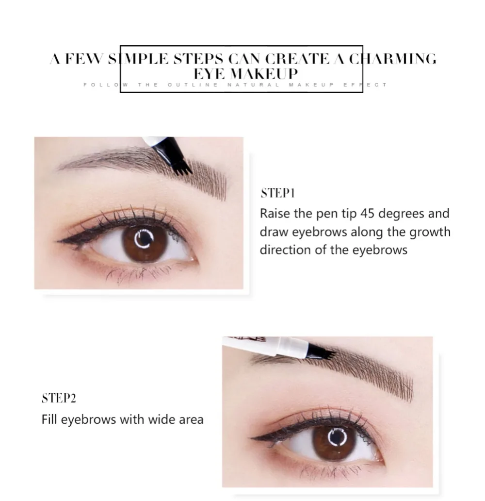 Карандаш для микроблейдинга бровей с музыкальным цветком вилка наконечник