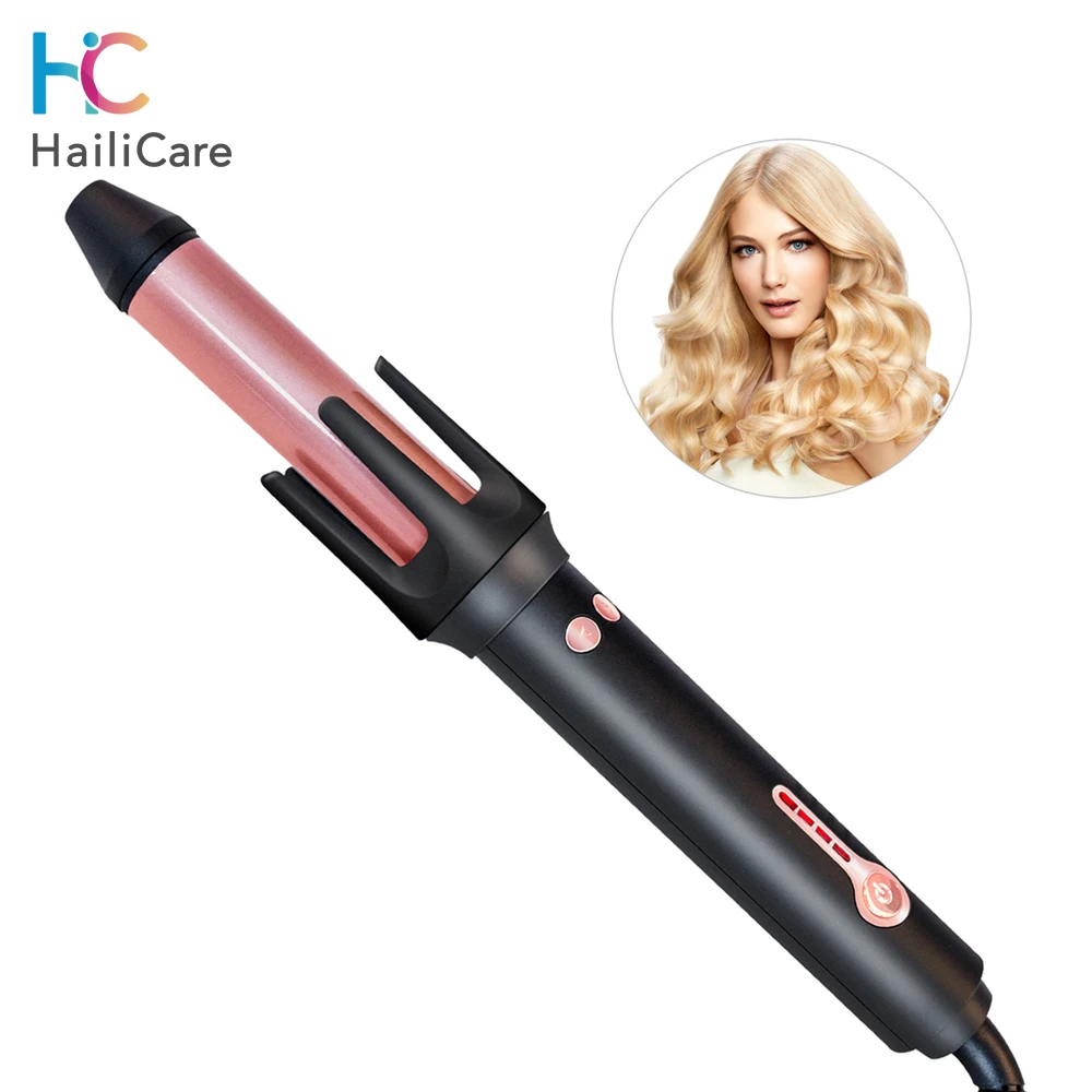 Ferro de Ondulação Modelador de Cabelo Ferramentas de Estilo Automático Rotativa Ondulado Ferros Cerâmica Aquecimento Cuidados Onda Curl Ferro Anti-perm