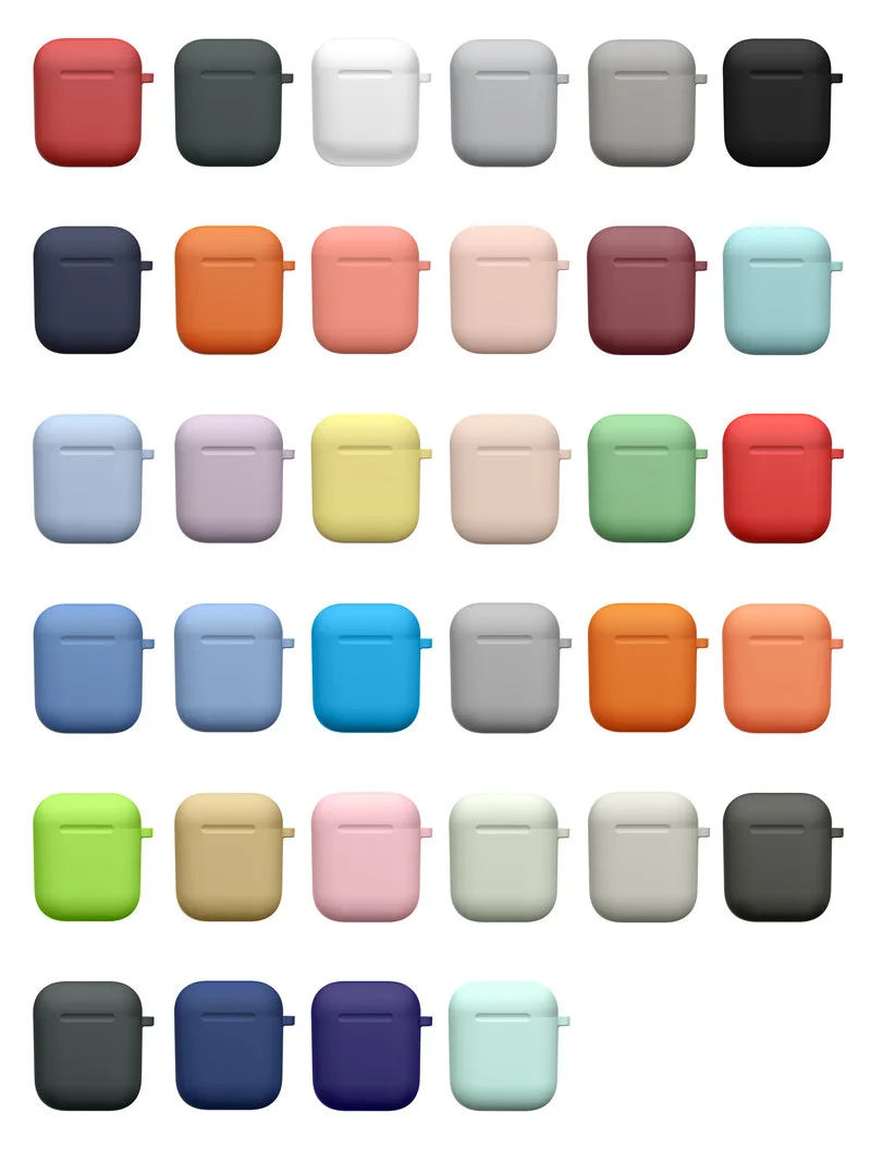 Чехлы для наушников Apple Airpods 1/2 защитный чехол беспроводных Bluetooth Air Pods футляры