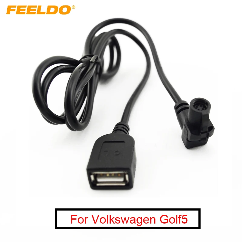 FEELDO 1 шт. автомобильный аудиокабель жгут для Volkswagen Golf5/6 CC/Tiguan/Passat RCD510 OEM стерео# FD2644