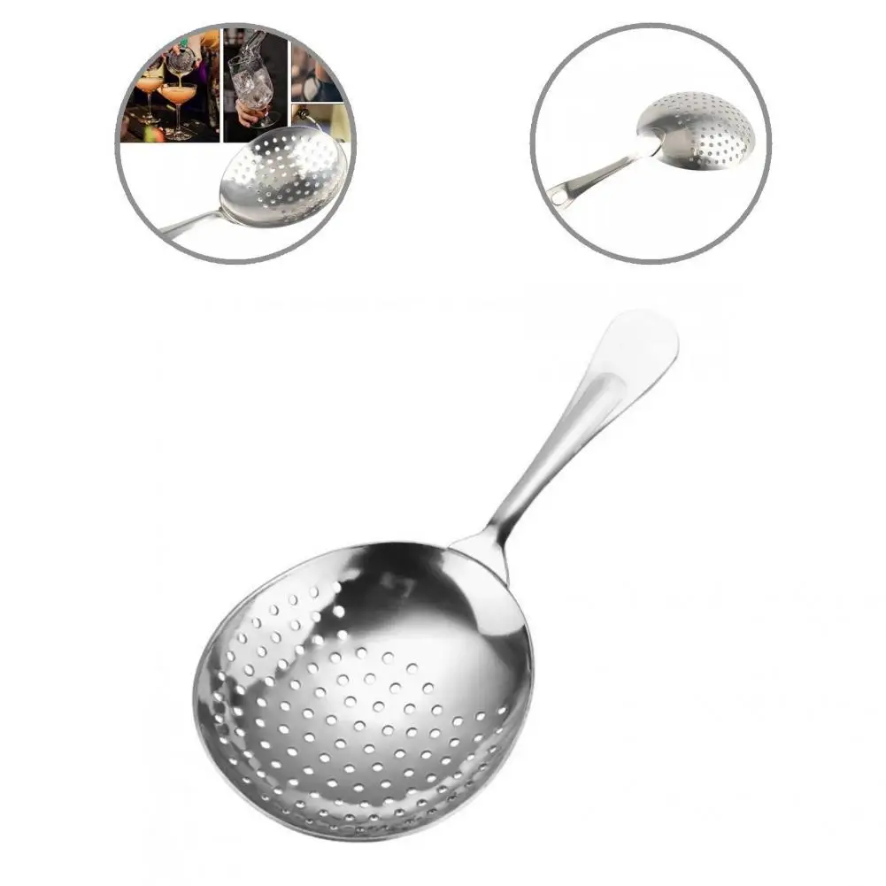 

Dropshipping Kitchen Tool Handle Stirring Spoon Fine Workmanship Practical Stainless Steel Julep Cocktail Strainer Spoon for Bar