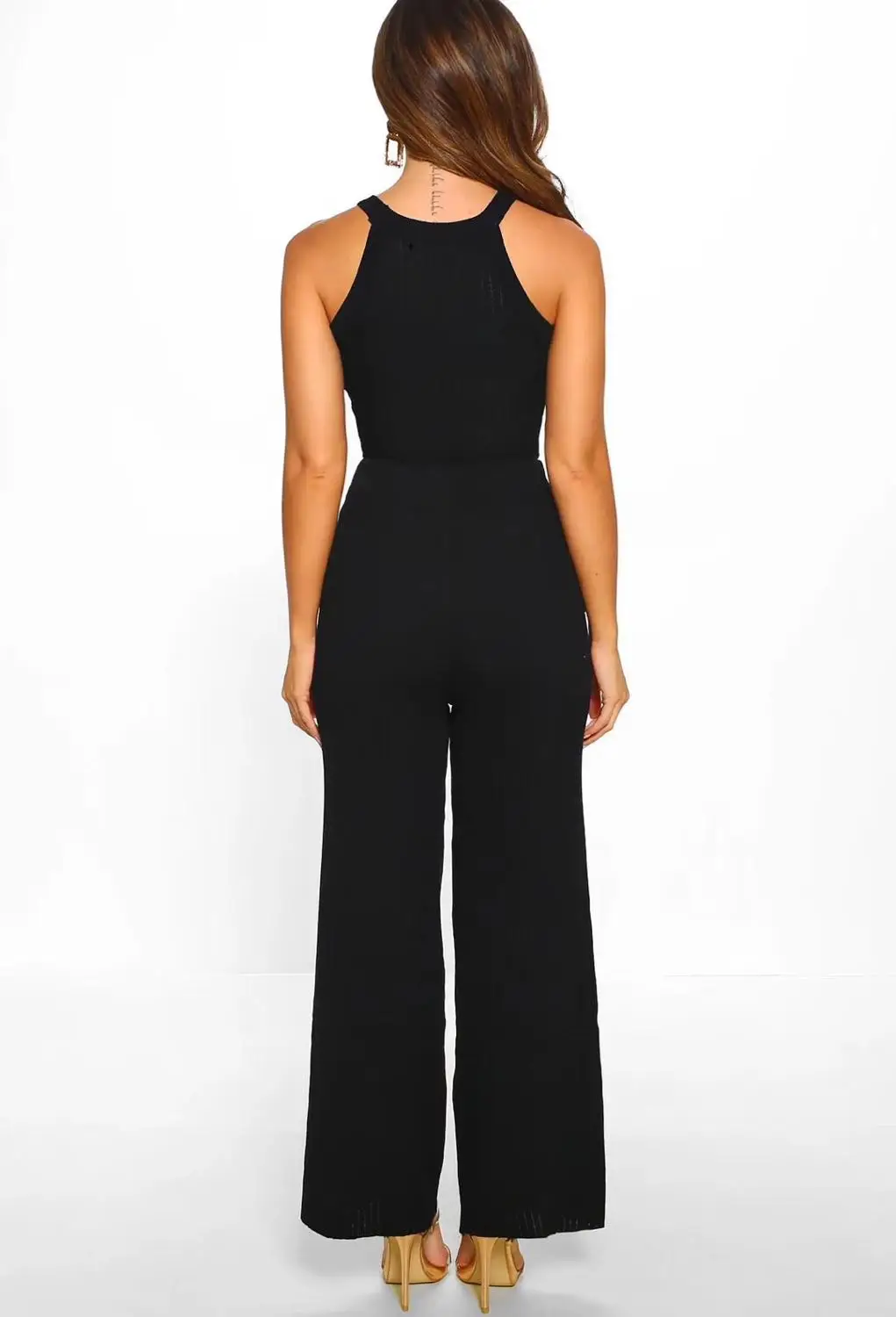 2019 летний модный элегантный женский клубный комбинезон сексуальный с круглым