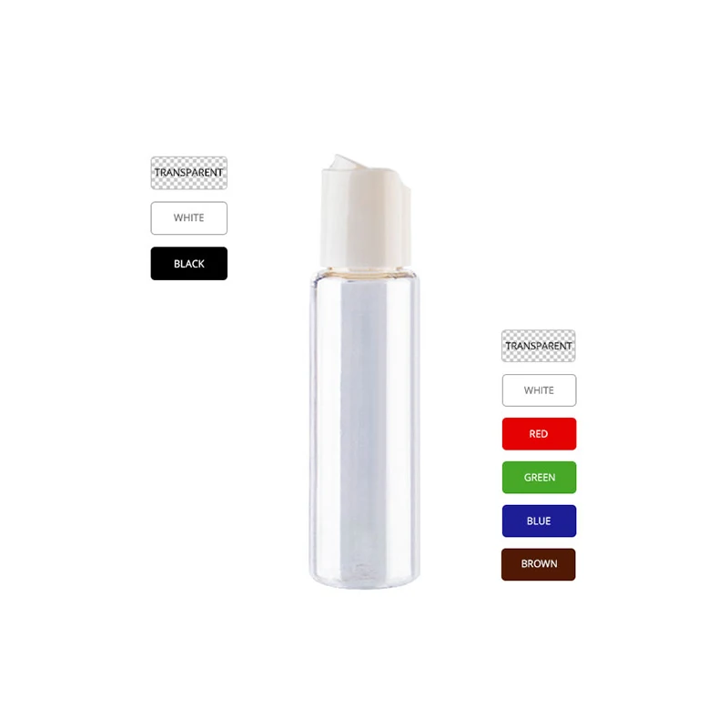 30 мл прозрачные маленькие пластиковые пустые косметические бутылки с дисковой