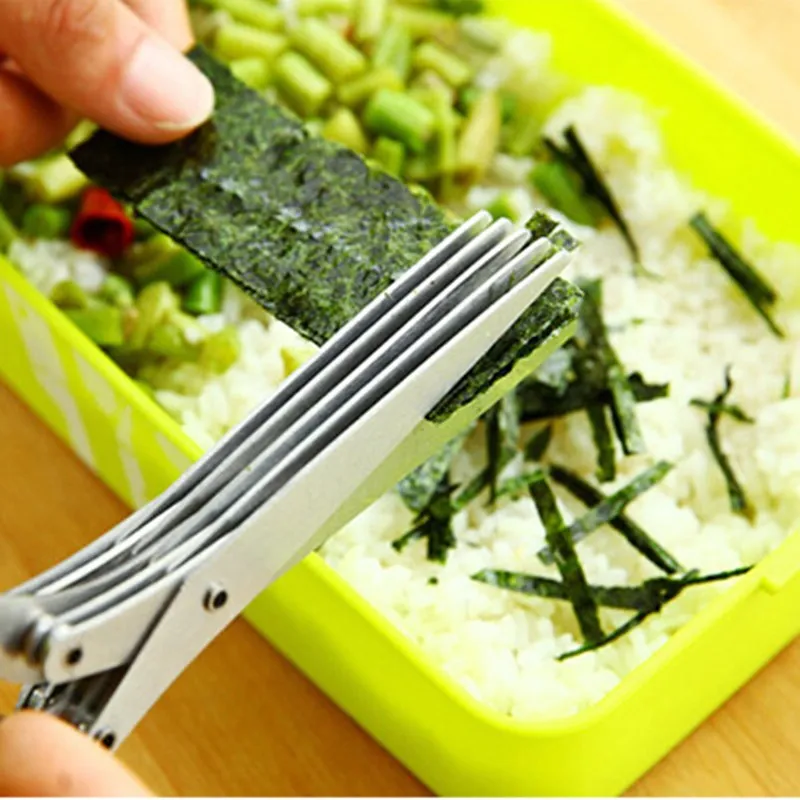 

1 шт., многофункциональные ножницы из нержавеющей стали для лука, 5 лезвий