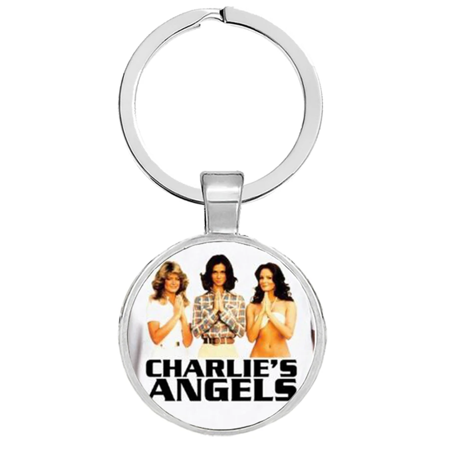 Брелоки для ключей с изображением &quotCharlie Angels&quot &quotI BELIEVE IN ANGELS&quot женщин и мужчин