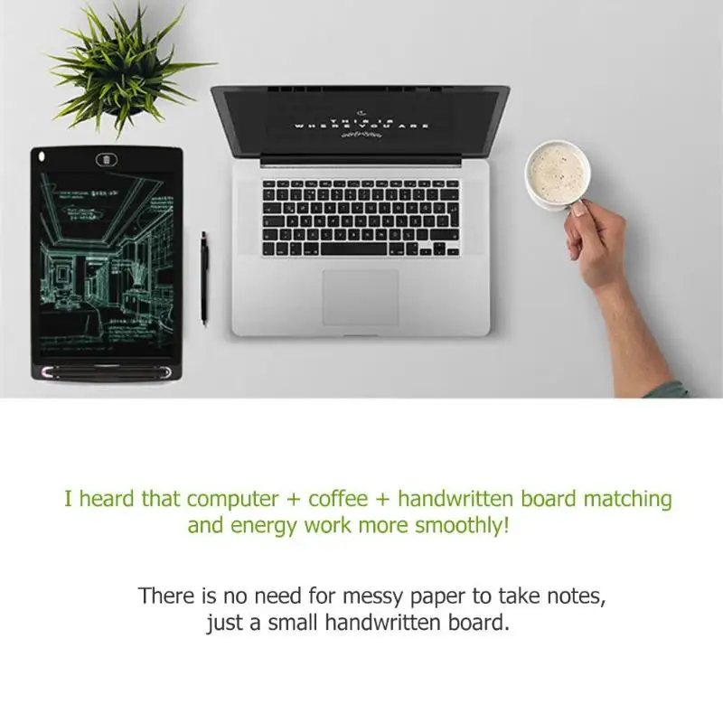 

8.5 Inch Portable Smart LCD Writing Tablet Electronic Notepad Drawing Graphics Handwriting Pad Board With CR2020 Button Battery