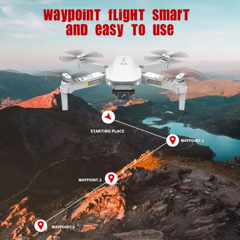 gps дрон с разрешением 4k двухъяд