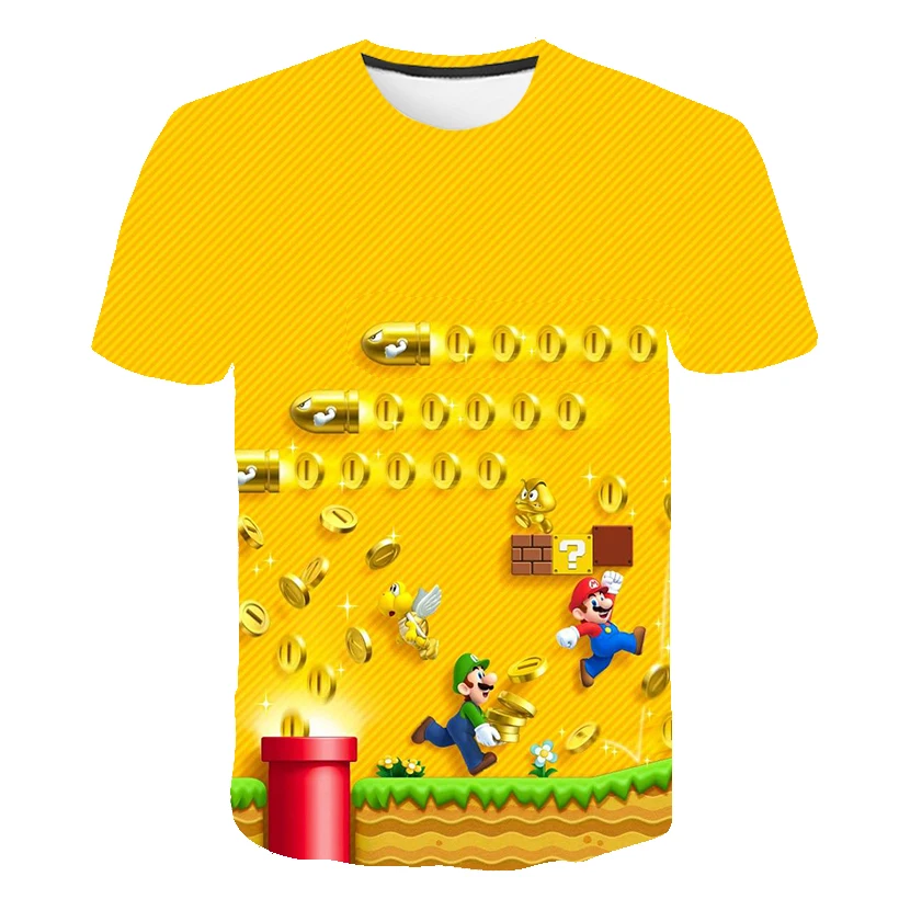 

Cartoon Print Toddler Children T-shirts Kids Anime Summer Funny Tees Boys/Girls Tops Baby Clothing
