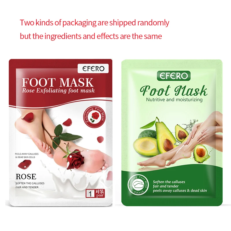 6Packs Foot Mask Peel Exfoliation Dead Skin Remover Rose Lavender Nourishing SPA Whitening Feet Pedicure Socks | Красота и здоровье