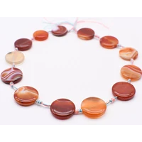 2strandslot 23mm natural smooth red agate round beads for diy necklace jewelry making loose 15 free shipping