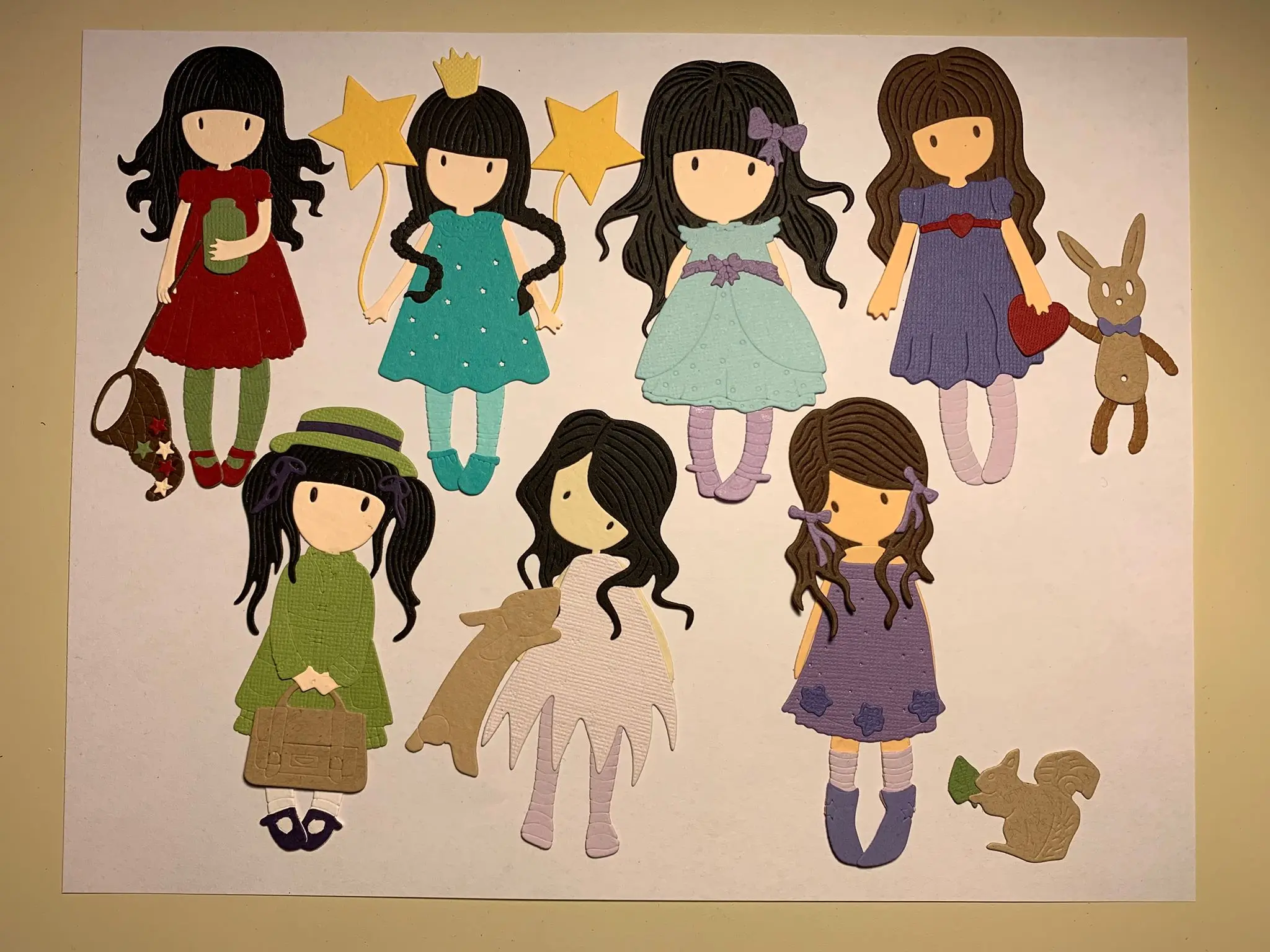 Металлические ножи для вырезания рамок, ремесла и скрапбукинга, шаблоны фигур для кукол девочек, искусство декораций.