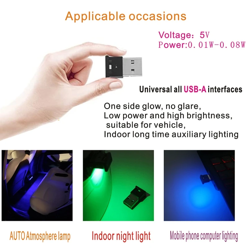 

K3NB Photosensitive Automatically Turns on Atmosphere Smart Night Lamp Home Decoration for Car, Laptop, Keyboard DC : 5V
