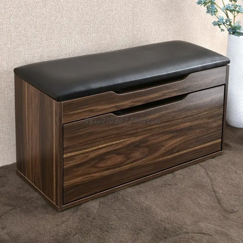 Скандинавский стул с ведром для смены обуви шкафчик сидячий хранения домашняя