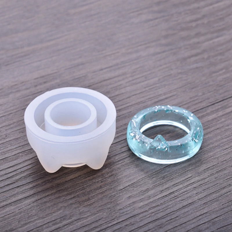 

New Transparent Silicone Mould Dried Flower Resin Decorative Craft DIY Arc Ring Mold Type Epoxy Resin Molds For Jewelry Making