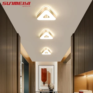 Скандинавские потолочные светильники лампа на балкон Золотая потолочная лампа для спальни учебы круглый квадратный светильник для коридора в стиле АР-деко plafon led techo