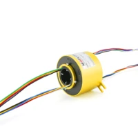 moflon through bore slipring slip ring with hole hole diameter60mmxod130mm 12 wires 10a electric slip ring mt60130