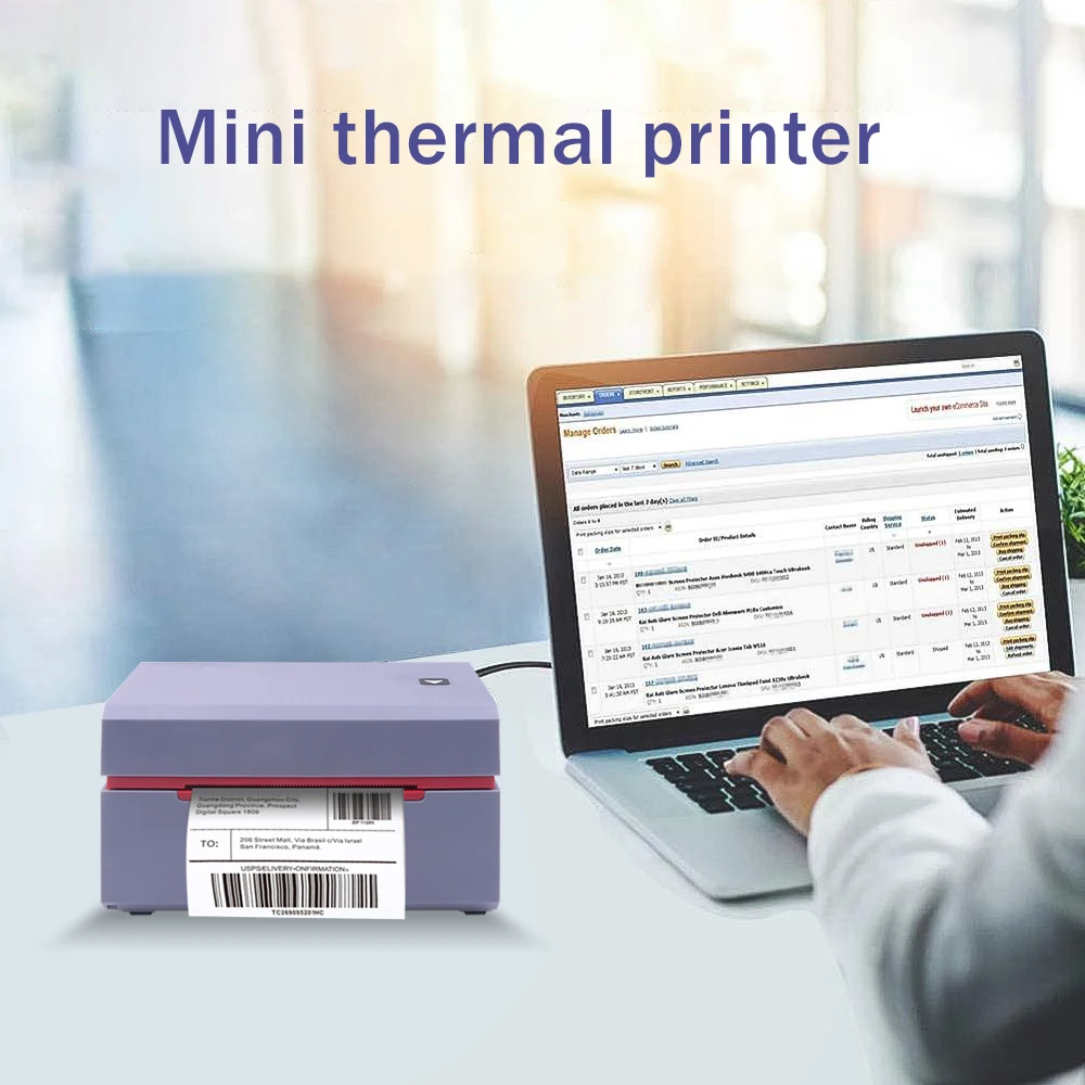 Умный термальный принтер для этикеток экспресс электронный waybill продукт штрих