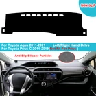 Чехол для приборной панели автомобиля Toyota Prius C Aqua 2011-2021, фланелевый замшевый полиэстеровый коврик для приборной панели, ковер 2019 2018, защита накидки