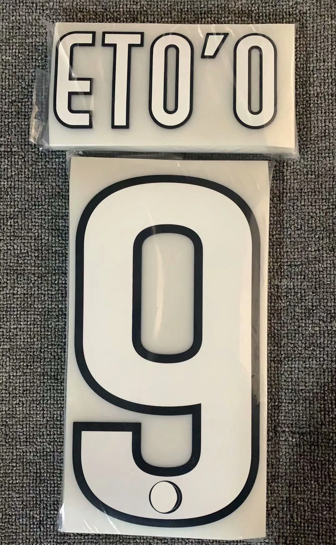 

#9 Eto'o Nameset Printing Iron On Patches Soccer Patch Badge