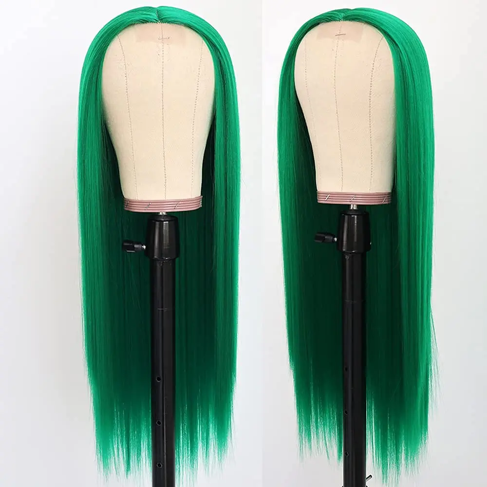 

LNE Green Straight Lace Front Wig 30 Inch Tpart Lace Wig Human Hair 180 Density Hd Transparent Lace Frontal Wig L57172