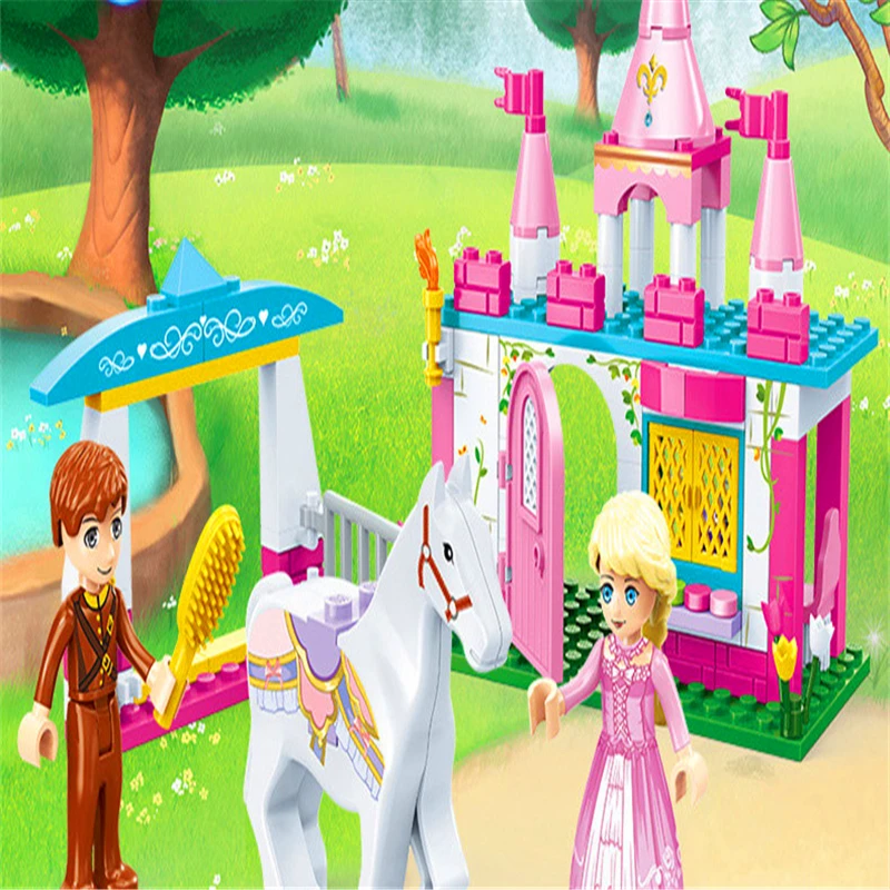 Конструкторы Игрушки Девушки друзья модели наборы Принцесса Зачарованный замок