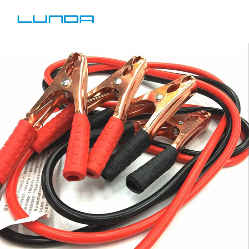 LUNDA CarJumper Аккумуляторные кабели 500 А 2 м пусковые провода зажимы для автомобильных