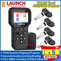 launch crt5011e tpms tire activation diagnostic tool 315mhz 433mhz sensor activation programing learning reading obd2 scanner
