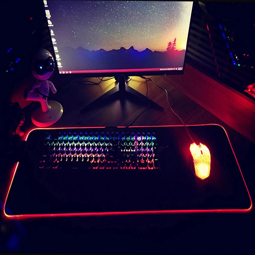 

Fashion Best-Selling Large Waterproof Non-Slip Mousepad High Quality Board Games Notebook Computer Keyboard Mouse Pad RGB Mats