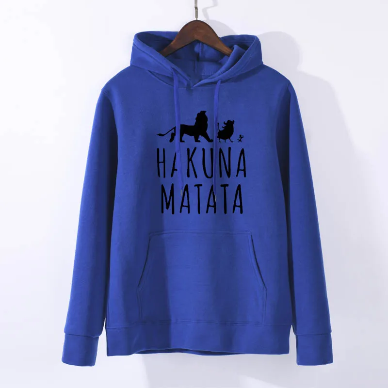 Лев Король хакуна матата пуловер уличная Толстовка зима осень Ulzzang Kawaii Модные женские худи