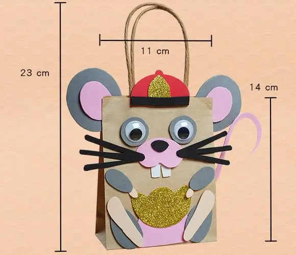 Children's manual course material bag EVA creative activity DIY kraft paper making toy gift | Игрушки и хобби