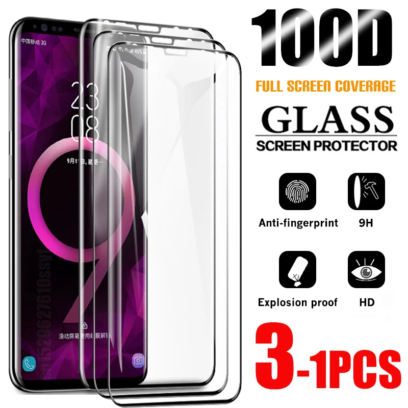 Screen Protector For Samsung Galaxy S21 S20 S10 Note 20 Ultra Plus Protect Tempered Glass S8 S9 10 9 8 E 4G 5G HD | Аксессуары для