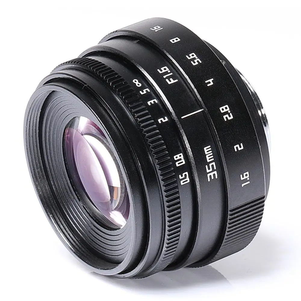 Объектив Mini 35 мм f/1 6 APS-C CCTV + переходное кольцо 2 макрокольца для Fujifilm X Mount Mirroless Camera