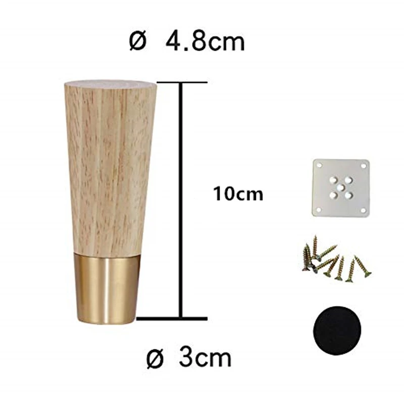 4 шт. подставки для дивана из НАТУРАЛЬНОЙ МЕДИ|Мебельные ножки| |