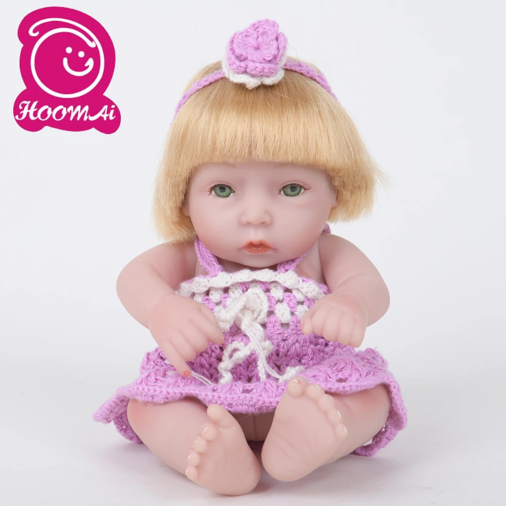 Модные куклы Bebe Reborn реалистичные мини 10 дюймов полностью виниловые силиконовые