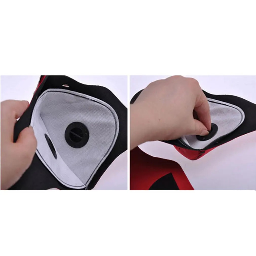 Маска с активированным углем и дыхательным клапаном ветрозащитная теплая