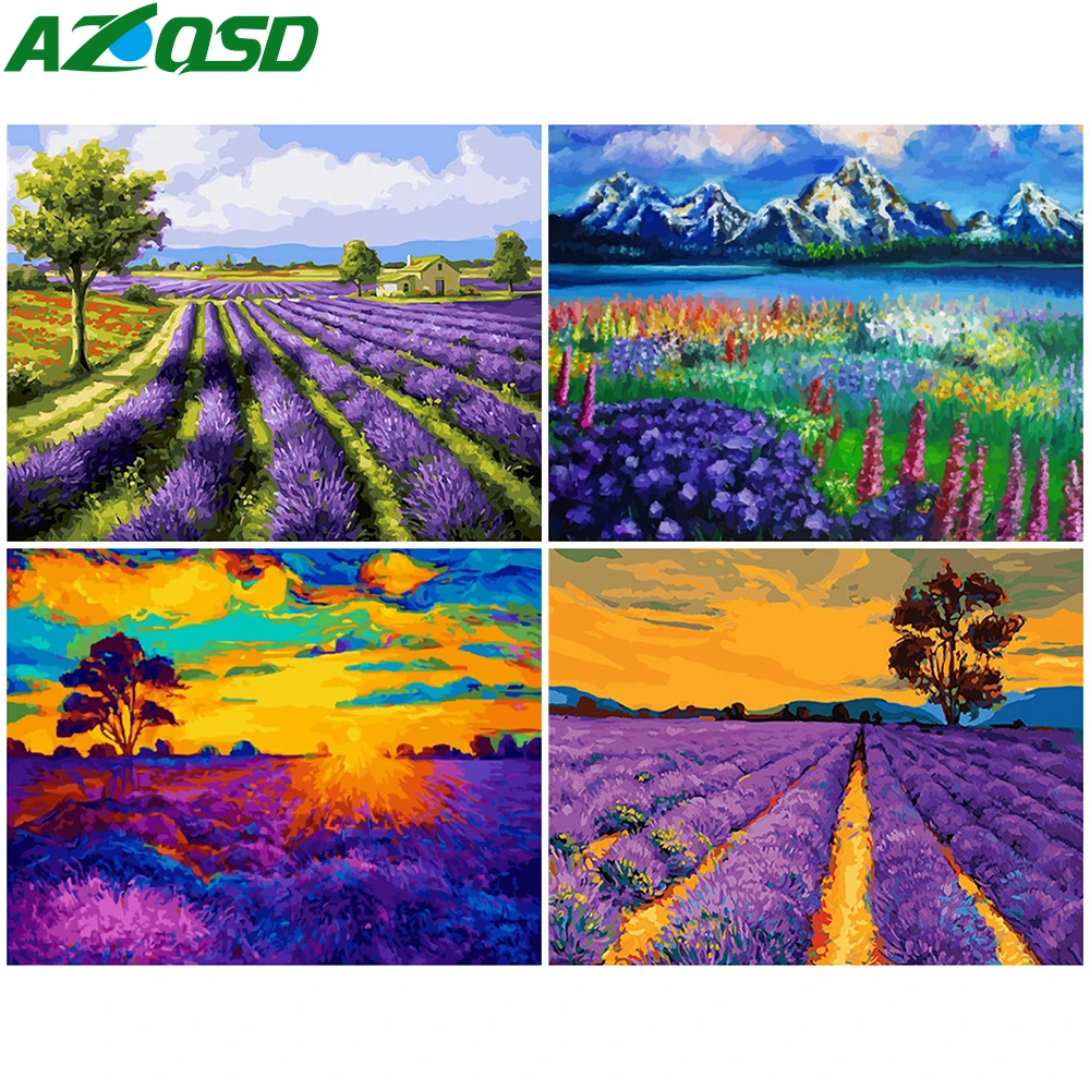 

Картина AZQSD по номерам холст наборы пейзаж DIY акриловая краска Раскрашивание по номерам Дерево Декор для дома