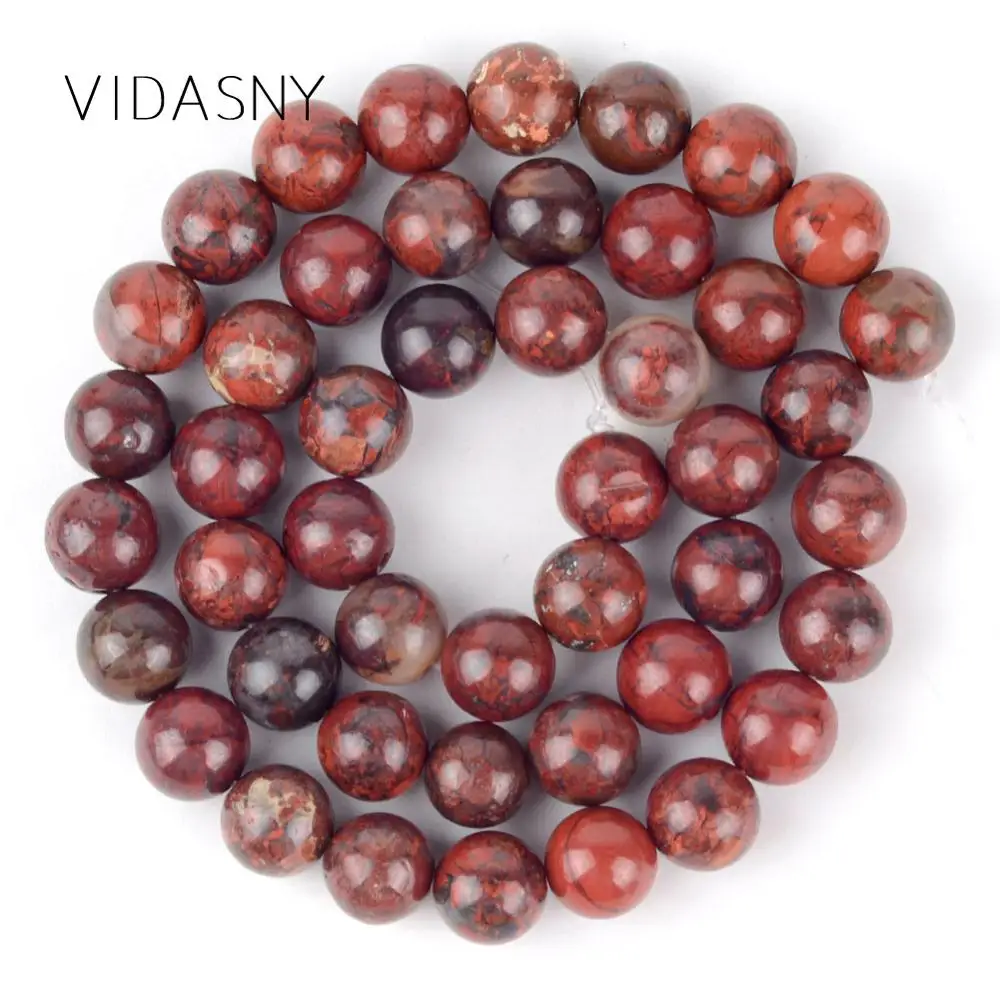 

Red Jaspers Natural Stone Beads Minerals Round Loose Beads For Jewelry Making Diy Bracelet Necklace 4/6/8/10/12mm 15'' Wholesale