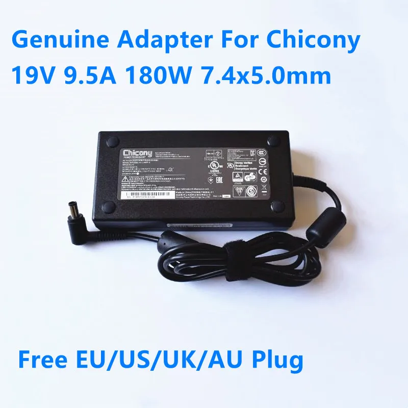 Оригинальный адаптер переменного тока Chicony 180 Вт 19 в а для MSI GP73 8RE-674AU GL73 8RD-282