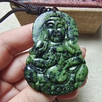 new medicine king stone guanyin pendant pure natural treasure meteorite guanyin bodhisattva necklace womens safety pendant