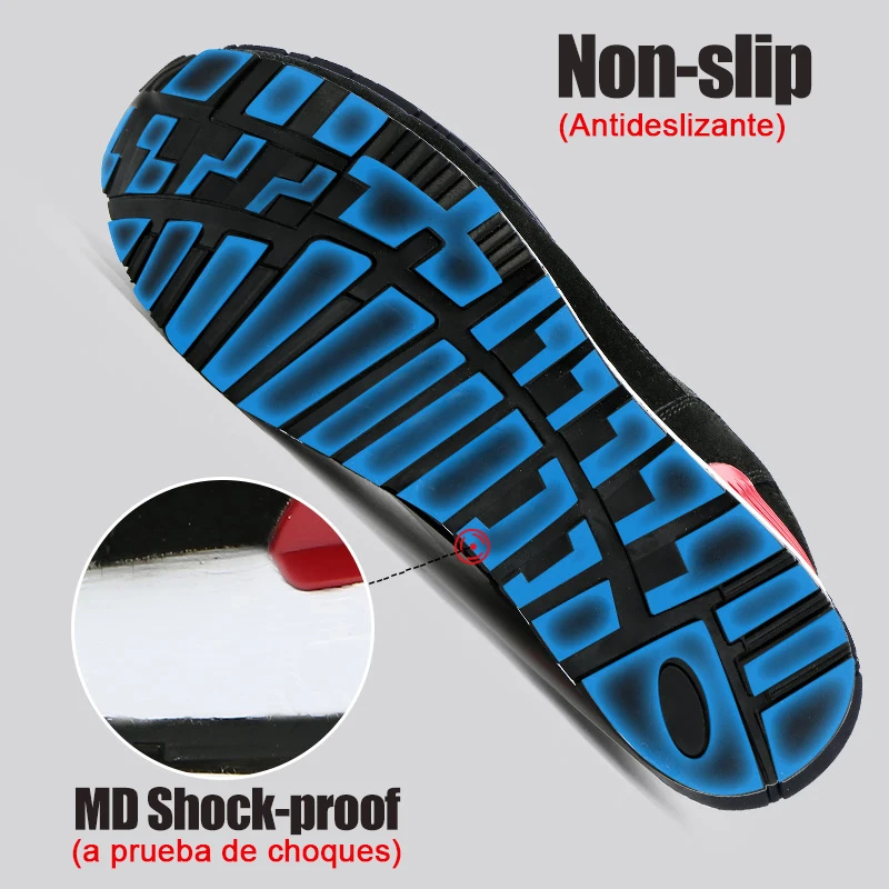 DYKHMILY/защитная обувь мужские Нескользящие рабочие ботинки со стальным носком