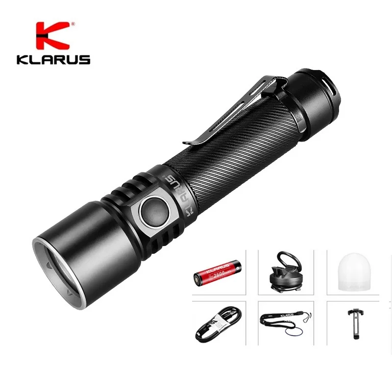 Фонарик Klarus ST15R высокой мощности светодиодный фонарик CREE XP L HD V6 с USB зарядкой 1200