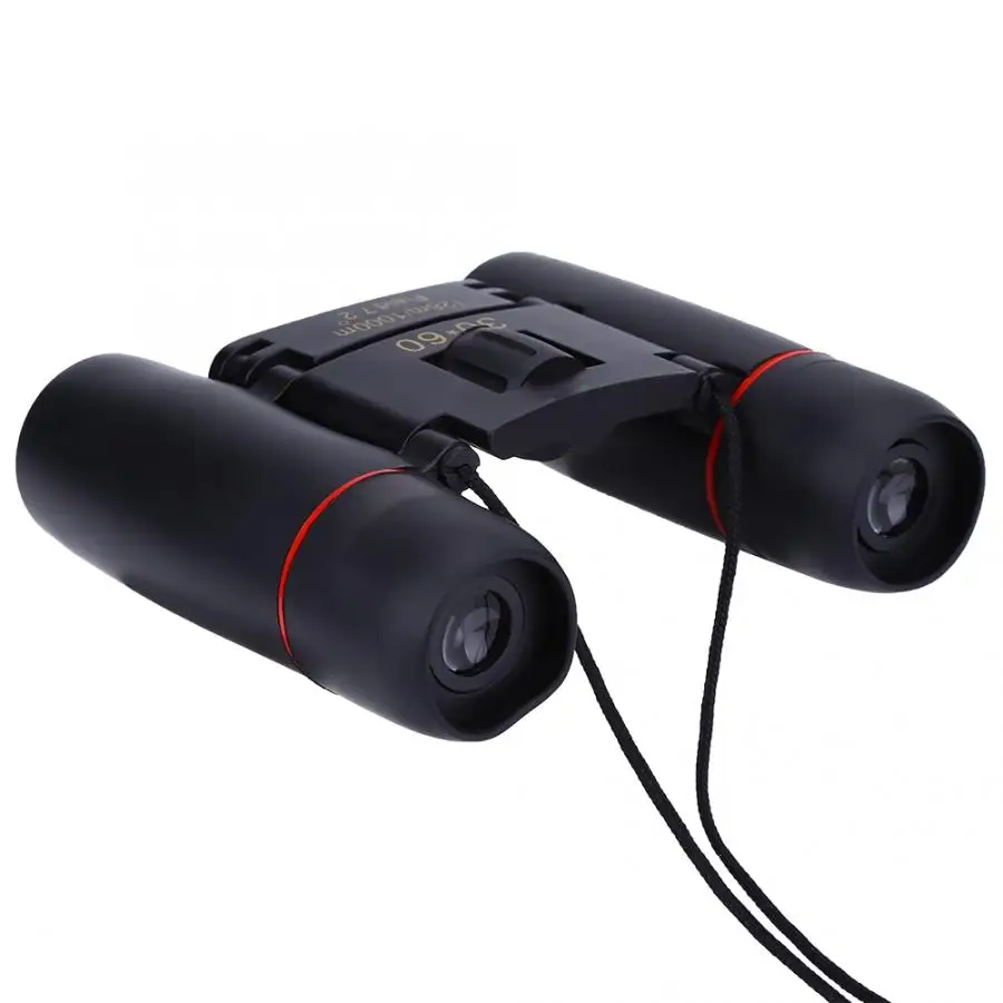 Портативный мини бинокль 30x60 металлический двойной фокусирующий зум уличный