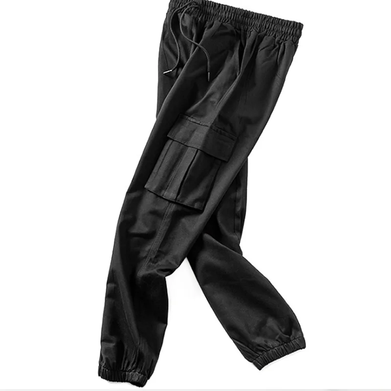 

Autumn Women Cargo Sweatpants Black Cotton Baggy Casual Pants Spodnie Dresowe Damskie Street Wear Pantalon Femme Taille Haute