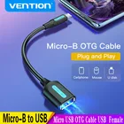 Vention OTG адаптер Micro USB к USB 2,0 конвертер OTG кабель для Android Samsung Galaxy Xiaomi Tablet Pc для флэш-мыши клавиатуры